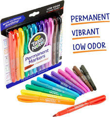 Crayola Take Note Fine Tip Permanent Markers Pack of 12 586539