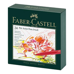 Faber Castell Pitt Artist Studio Set Of 24 Brush Pen Tips