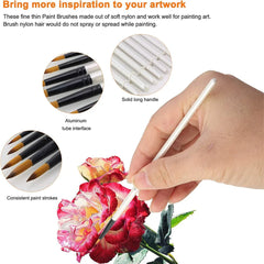 Keep Smiling Round Tip Paint Brush Pack of 6