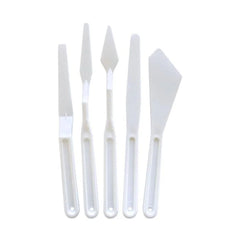 Keep Smiling 5pcs Plastic Palette Knives for Painting - 5pcs Set