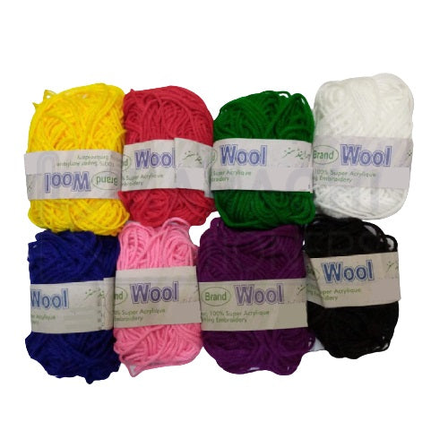 10Pcs Kit Of Knitting & Crochet Including 5Pcs Wool/Yarn, 2Pcs Tools, 1 Thread And A Pattern Book