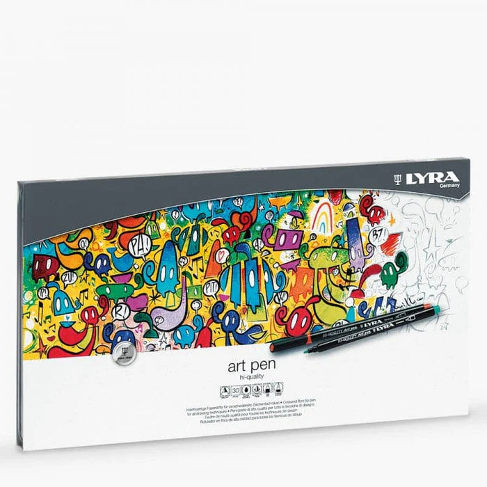 Lyra Hi Quality Art Brush Pen Tin Box Of 30