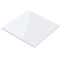 White 2mm Clear Acrylic Sheet 8x12 Inches