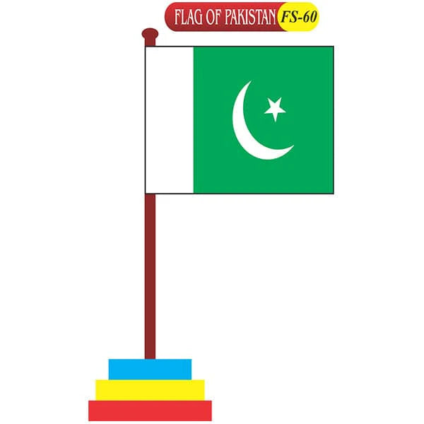 Kids Learning Educational Foam Wall Flag of Pakistan
