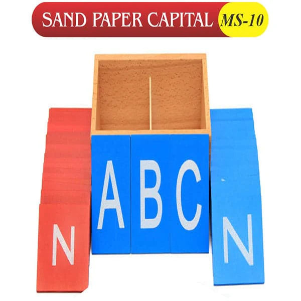 Montessori Sandpaper Capital Alphabets
