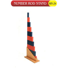 Wooden Stand for Long Red Rods & Numerical Rods