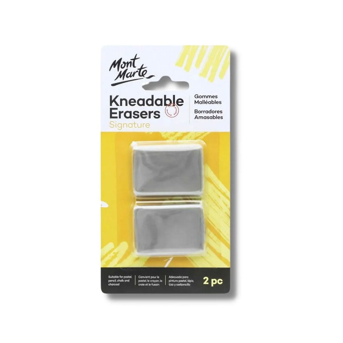 Mont Marte Kneadable Erasers Pack of 2