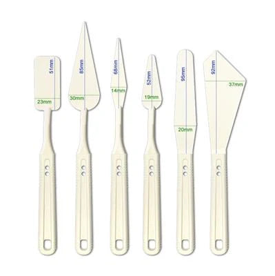 Mungyo Artists' Plastic Painting Knife Set of 6Pcs