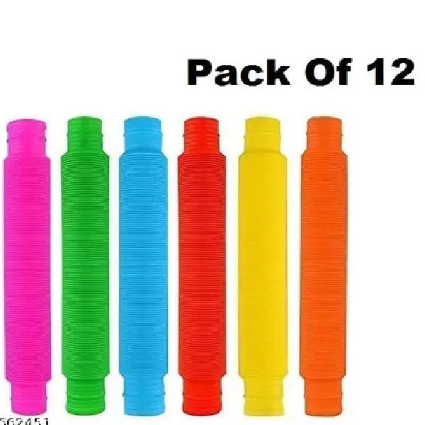 Pack of 6 & 12 pcs Super Sensory Toys, Mini Pop Tubes for Kids
