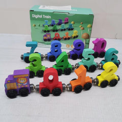 Digital train (Magnetic Wooden Train)