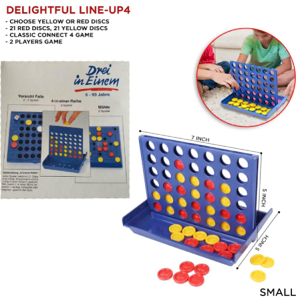 3-in-1 Classic Connect 4 & Strategy Board Game