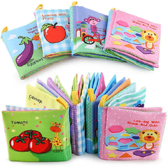 Kids Melody Baby Cloth Book Set of 6 – Soft Fabric Educational Books for Babies & Toddlers