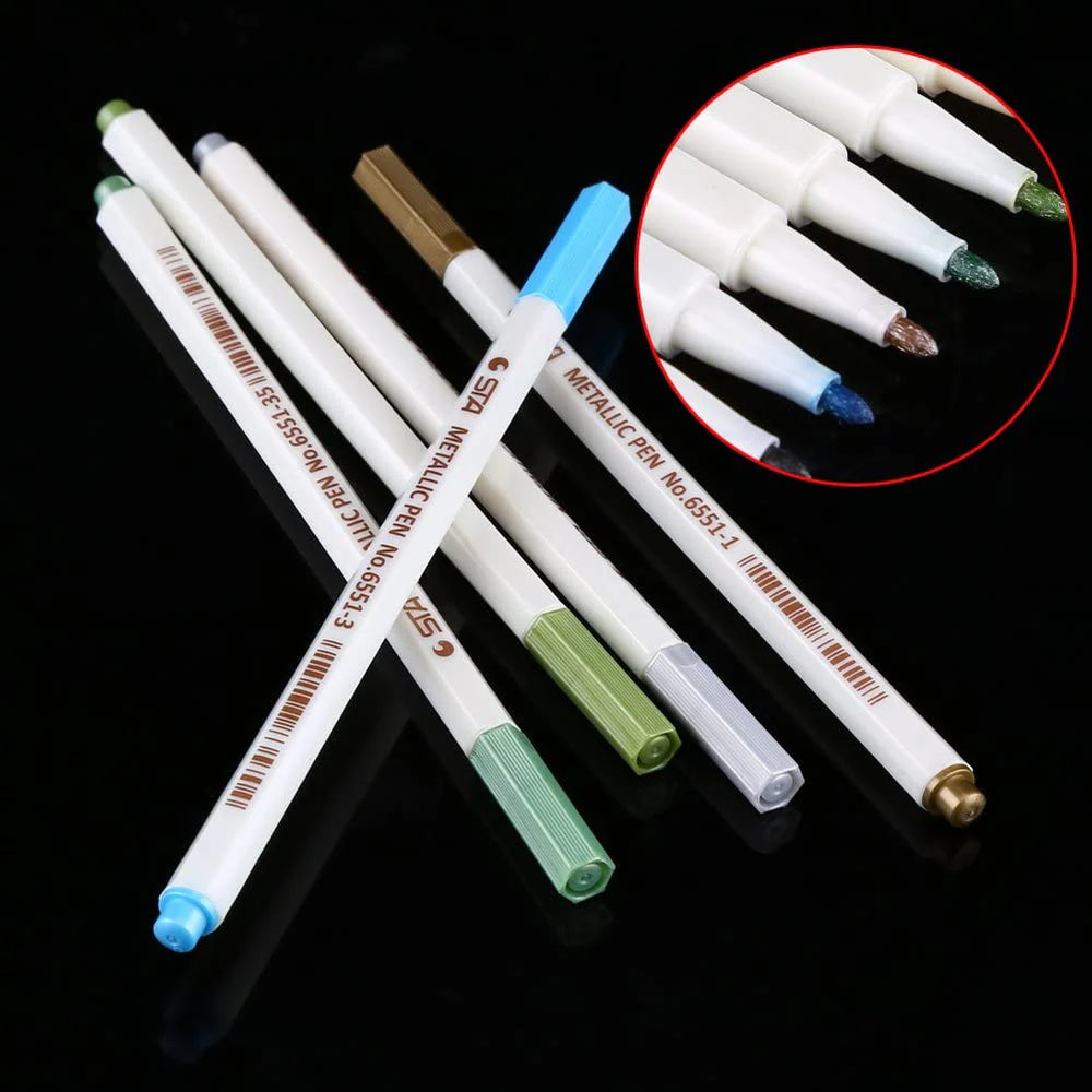 Metal Color Pen STA Metallic Color Pen Pack of 10 – Karachi Stationers