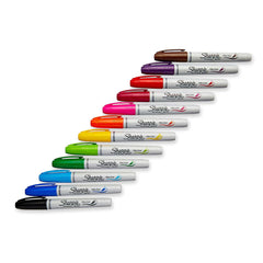 Sharpie Brush Tip Permanent Markers Pack of 12 (1810704)