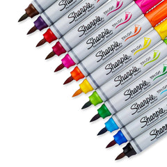 Sharpie Brush Tip Permanent Markers Pack of 12 (1810704)