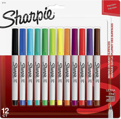Sharpie Ultra Fine Permanent Markers Pack of 12 37175
