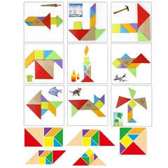 Wooden Tangram Shape Puzzle