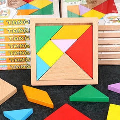 Wooden Tangram Shape Puzzle