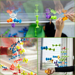 Suction Cups Sensory Toys Construction Blocks Building Blocks for Kids - 33 pieces