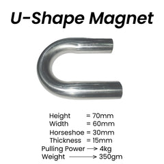 U shaped magnet | A horseshoe magnet 4 kg pulling force
