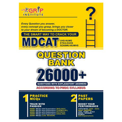 Grip MDCAT 26000+ Questions Bank | Latest 2025 Edition