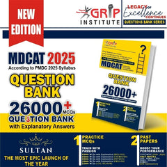 Grip MDCAT 26000+ Questions Bank | Latest 2025 Edition