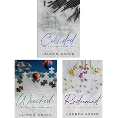 Set of 3 Dirty Air Series (Collided, Wrecked and Redeemed) set of 3 books by lauren asher