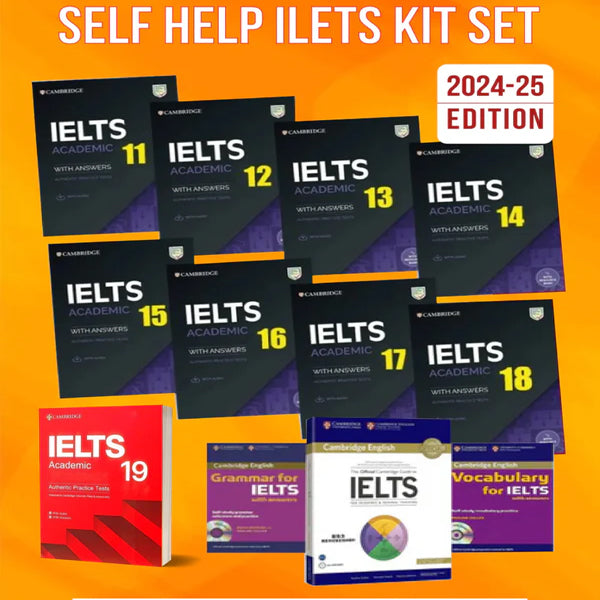 IELTS Books 11-19 + Helping Kit Set (Pack of 04)