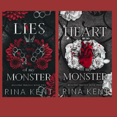 Set Of 2 Books  Monster Trilogy A Dark Mafia Romance / Lies of My Monster / Heart of My Monster by Rina Kent