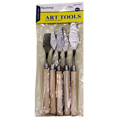 Keep Smiling Small Sizes 5Pcs Stainless Steel Palette Knives