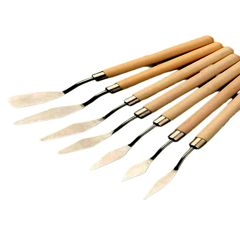 Keep Smiling Small Sizes 5Pcs Stainless Steel Palette Knives