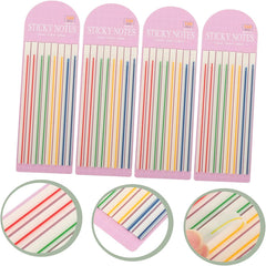 160 Sheets Translucent Sticky Slender Index Macaron Color Note Notepad Classification