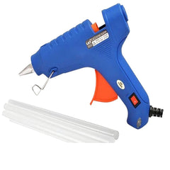 20w Brand New Hot Glue Gun Small - Blue with 1pcs Glue Gun Stick