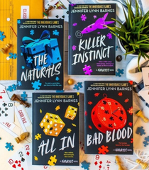 Set of 4 Books: A naturals series by jennifer lynn barnes 4 books set ( the naturals , killer instinct , All in , bad blood ) best selling english novel