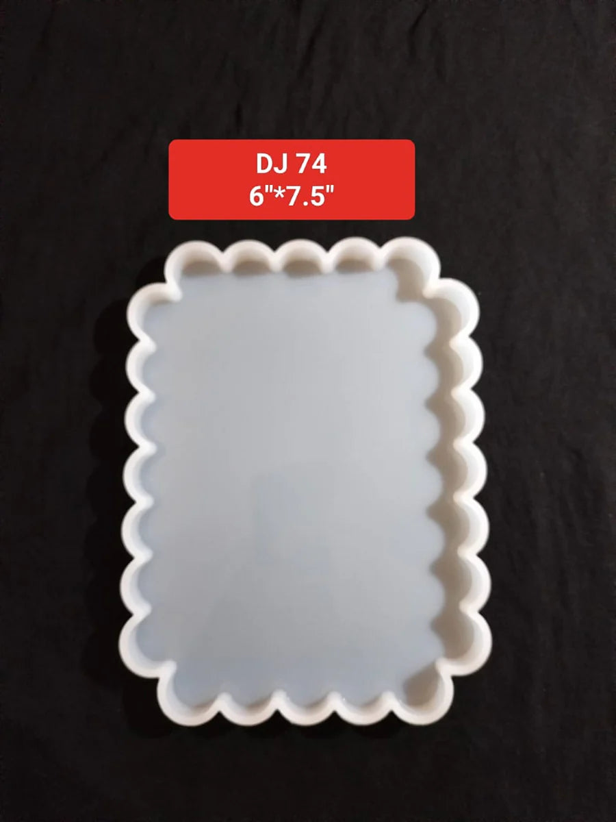 Flower Edge Rectangle Silicone Mold 6"*7.5"