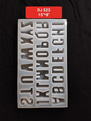 Numbers Molds Letters Silicone Mold 3D Fondant Mold 15''*8''