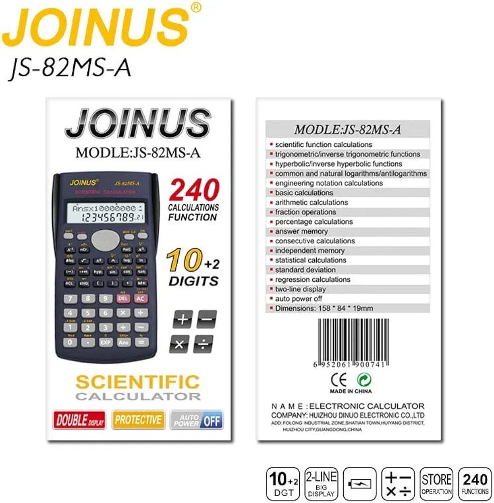 Scientific Calculator Joinus J- 82MS