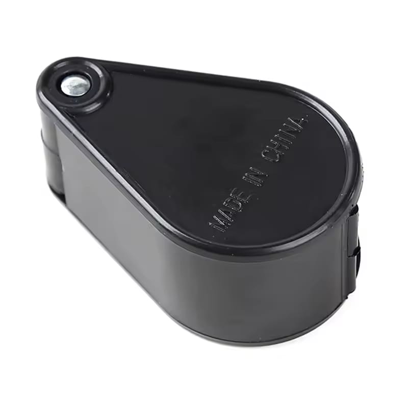 10X 30mm Double Open Folding Portable Jewelry Optical Glass Loupe Magnifier