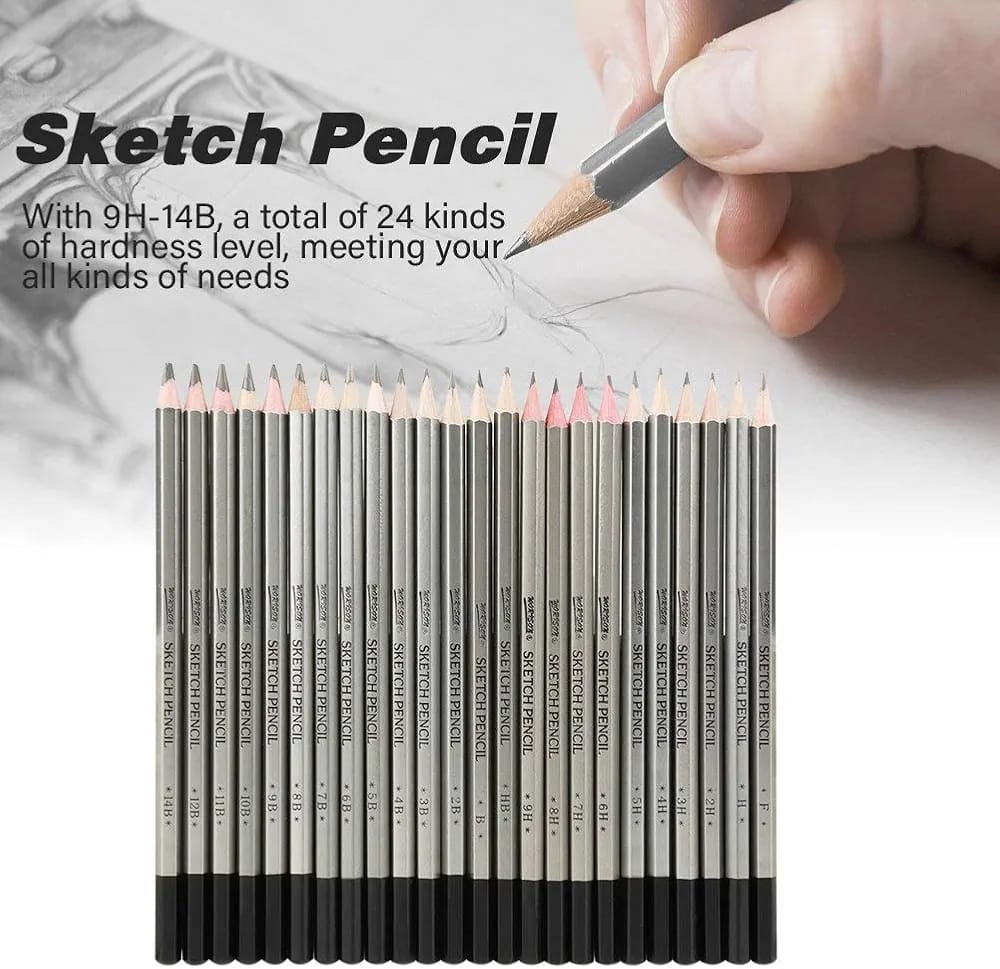 24Pcs Worison Sketching Pencil Set