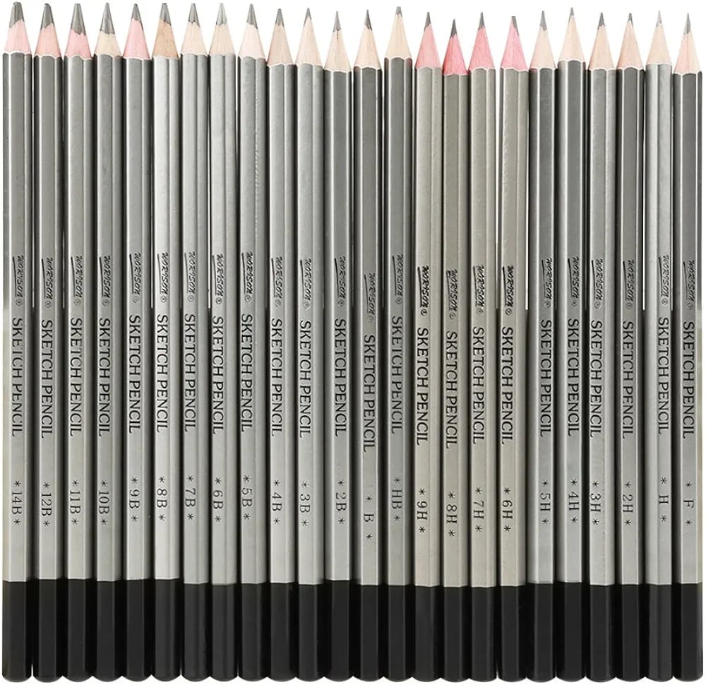 24Pcs Worison Sketching Pencil Set