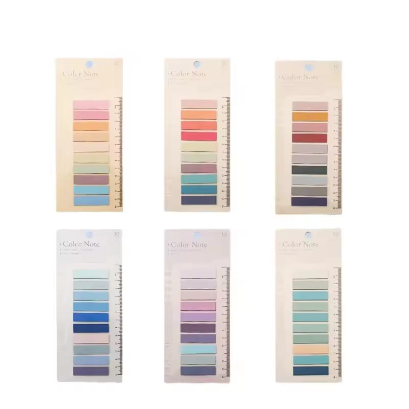 200 Sheets 10 Colors Solid color Sticky Notes
