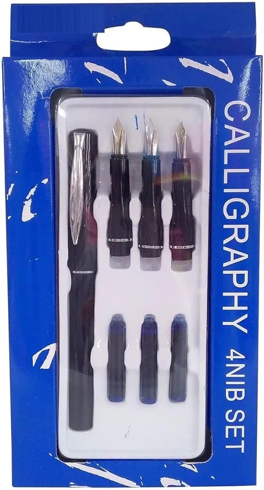 Sky Glory Calligraphy Ink Pen 4Nib Set