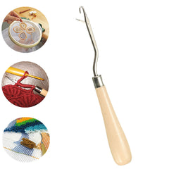 Wood Handle Latch Hook Crochet Hook