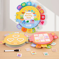 Round Shape Montessori Quiet Busy Book for Toddlers