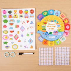 Round Shape Montessori Quiet Busy Book for Toddlers