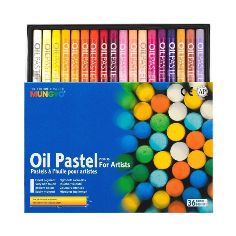 Mungyo Gallery Artists' Oil Pastel Set - Professional Soft & Brilliant Color Pastels (12/24/48/Colors)