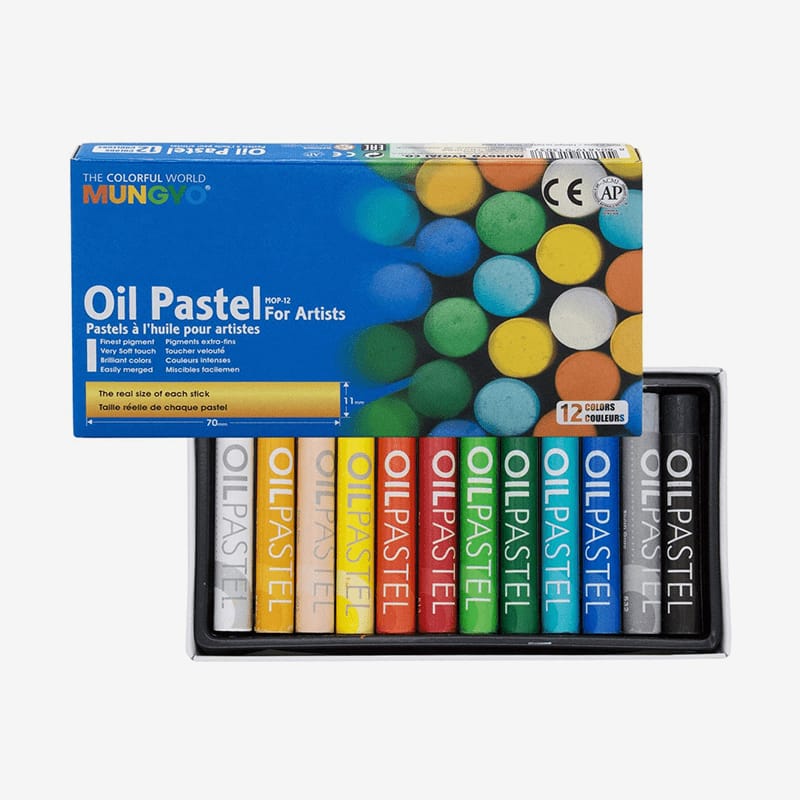 Mungyo Gallery Artists' Oil Pastel Set - Professional Soft & Brilliant Color Pastels (12/24/48/Colors)