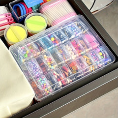 24 Pcs Small Storage Boxes with Large Organizer Box – Multi-Purpose Plastic Storage Case for Beads, Jewelry, Crafts & Accessories