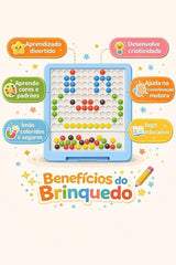 Magnetic Drawing Board For kids includes 50 Magnetic Beads