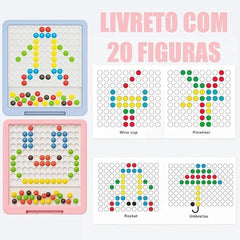 Magnetic Drawing Board For kids includes 50 Magnetic Beads